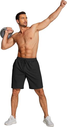 COOFANDY Men's Athletic Running Shorts Quick Dry Fitted Gym Workout Short Pants Sports Training Shorts with Pockets in Kuwait