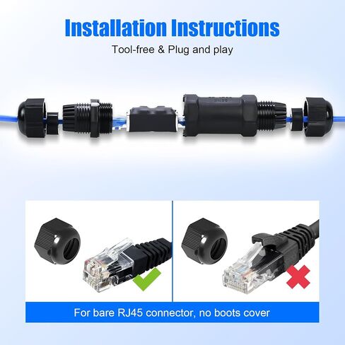 QINGLER Ethernet Splitter 1 to 2 High Speed 1000Mbps Internet Splitter with USB Power Cable, RJ45 Splitter Network Extension for Cat5/5e/6/7/8 Cable [2 Devices Simultaneous Networking] in Saudi Arabia