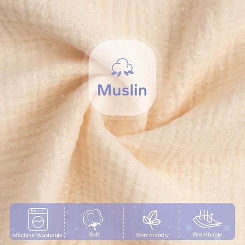 FUNUPUP Muslin Baby Lounger Cover Compatible with Snuggle Me Lounger, Infant Lounger Pillow Cover for Newborn, Removable Newborn Lounger Cover for Boys and Girls, Blue in Saudi Arabia