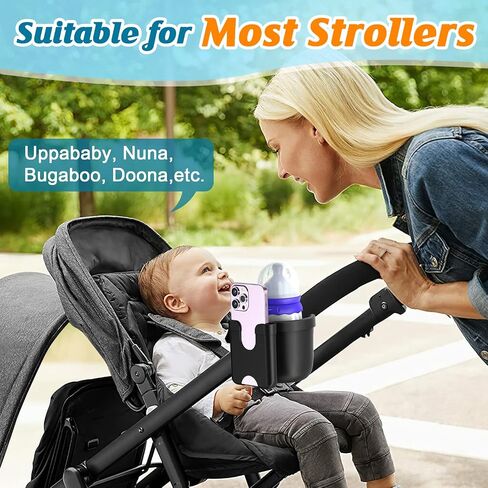 Guiseapue Baby Travel Gear Set: Valentines Day Gifts for Her, with Pacifier Clip, Stroller Cup Holder, Diaper Bag Dispenser, Stroller Accessories Baby Travel Essentials for Kids in Saudi Arabia