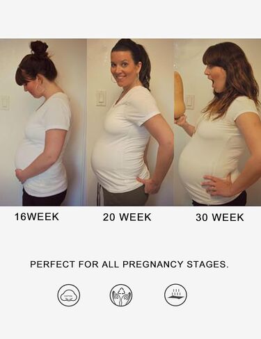 KIM S Maternity Shirts, 3 Packs Maternity Shirt Side Ruched Maternity Tops Casual Pregnancy Maternity-Clothes in Saudi Arabia
