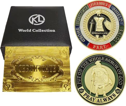 Challenge Coin Display Case/Holder/Stand with Military Individual Collectible Coins,Gifts for Veterans in Kuwait