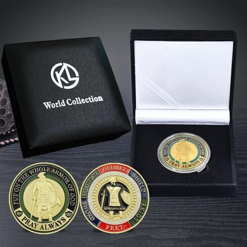 Challenge Coin Display Case/Holder/Stand with Military Individual Collectible Coins,Gifts for Veterans in Kuwait