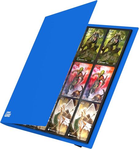 Ultimate Guard Flexxfolio | 12 Side-Loading Pocket for Trading Card Storage up to 480 Cards Binder, Sturdy Card Collection Designed for Double-Sleeved Cards, Black Quadrow Card Album Folder for TCG in Kuwait