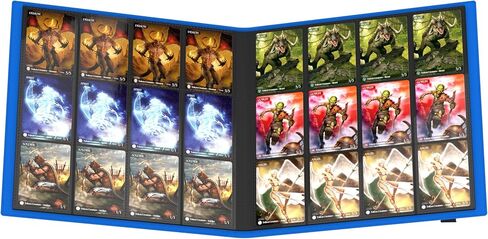 Ultimate Guard Flexxfolio | 12 Side-Loading Pocket for Trading Card Storage up to 480 Cards Binder, Sturdy Card Collection Designed for Double-Sleeved Cards, Black Quadrow Card Album Folder for TCG in Kuwait