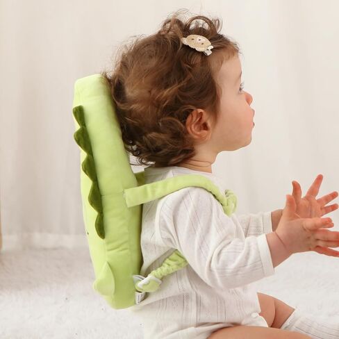 Baby Head Protector Backpack - Soft & Lightweight Head Protection Pillow for Bebe Walking and Crawling(Corgi in Saudi Arabia