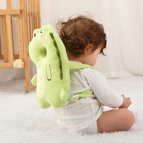 Baby Head Protector Backpack - Soft & Lightweight Head Protection Pillow for Bebe Walking and Crawling(Corgi in Saudi Arabia