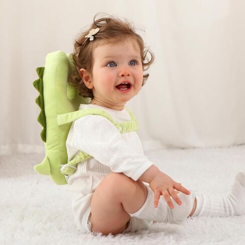 Baby Head Protector Backpack - Soft & Lightweight Head Protection Pillow for Bebe Walking and Crawling(Corgi in Saudi Arabia