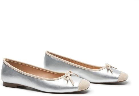 C.Paravano Ballet Flats | Square Toe Shoes | Bow Slip Ons | Ballet Shoes for Women | Dressy Flats for Women in Saudi Arabia