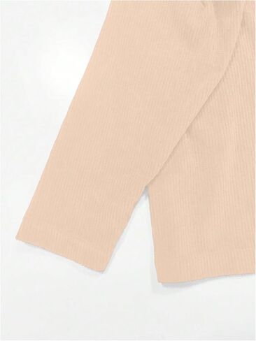 Women's Cherry Graphic Long Sleeve Corduroy Sweatshirt Drop Shoulder Crew Neck Pullover Tops in Saudi Arabia