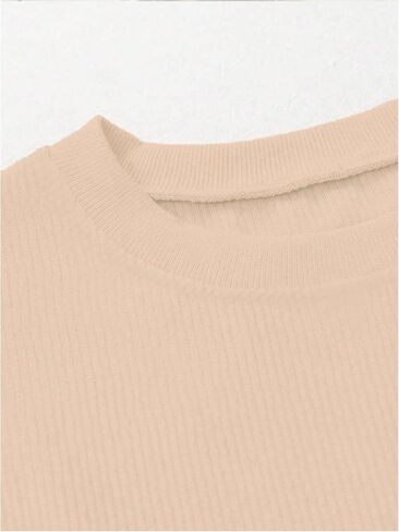 Women's Cherry Graphic Long Sleeve Corduroy Sweatshirt Drop Shoulder Crew Neck Pullover Tops in Saudi Arabia