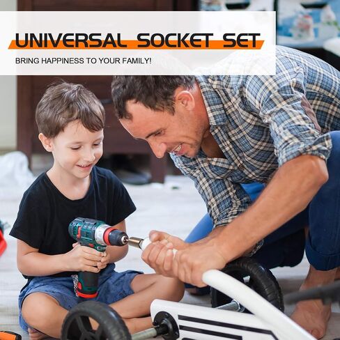 Stocking Stuffers Super Universal Socket - Tools Gifts for Men Women Grip Socket with Power Drill Adapter Unscrew Any bolt Cool Gadgets for Men Car Guy Gift Ideas for Adults Dad Stuff Christmas Gifts in Saudi Arabia