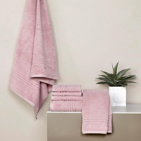 SKL Home Classic SoftTouch Cotton Premium 6-Piece Towel Set, Aqua Haze in Kuwait