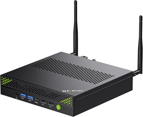 كمبيوتر شخصي صغير GMKtec Intel i7-13620H (يصل إلى 4.9 جيجا هرتز) Windows 11 Pro 32 جيجا DDR5+2 تيرابايت PCIe4.0 SSD i225V Dual NIC أجهزة كمبيوتر مكتبية صغيرة/USB-C/USB4.0 K7 Plus أزرق in Kuwait
