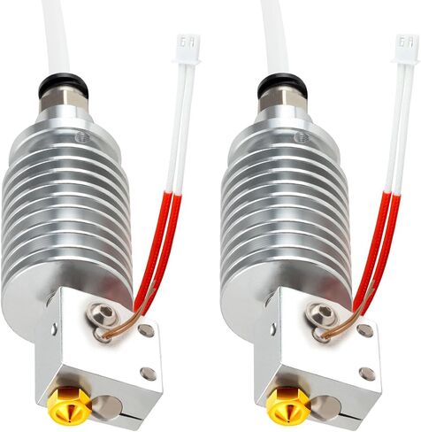 2PCS Original Kobra 2 Hotend, Extruder Hot End Replacement with 0.4mm Brass Nozzle and Silicone Sock for Kobra 2,Kobra 2 Plus,Kobra 2 Max,Kobra 2 Pro,Kobra 2 Neo -Support High Speed Printing in Saudi Arabia