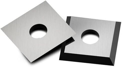 10.5mm Square Carbide Inserts Cutters Knives with 4 Cutting Edge 10.5×10.5×1.5mm-35° Replacement Cutter for Woodworking Fits Spiral Helical Planer Cutter Head or lathe Turning Tipped, 10pcs in Kuwait