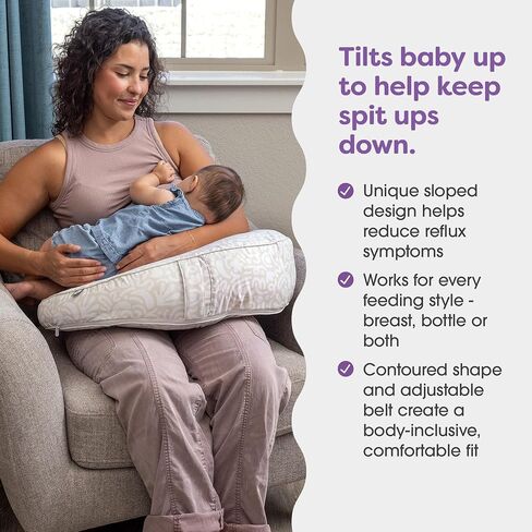 وسادة التمريض boppy uplift ، حديقة وردية ، وسادة ارتداد الطفل مصممة للمساعدة في تقليل البصق للرضاعة الطبيعية ، وتغذية الزجاجة أو الرضاعة التحرير والسرد ، محيط بشكل مريح للتغذية in Kuwait