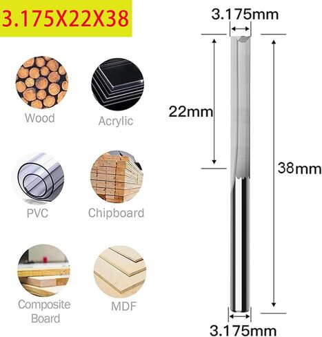 1/8" CNC Router Bits Ball Nose Carbide End Mill CNC Spiral Bits Upcut Cutter 3.175mm CNC End Mill for Alloy Steels/Hardened Steels 10pcs,Flute Length 12MM in Saudi Arabia