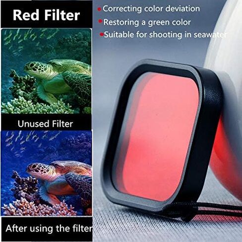 FitStill 263FT/80M Aluminum Alloy Waterproof Case for Go Pro Hero 13 Hero 12 Hero 11 Hero 10 Hero 9 Black,with 2 Cold Shoe Bracket Snorkel Magenta Filters Hero13/12/11/10/9 Action Camera Accessories in Saudi Arabia