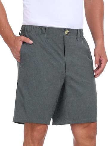 Little Donkey Andy Men's Bermuda 9 Inch Lightweight Quick Dry Stretch Shorts Golf Hiking Travel in Kuwait