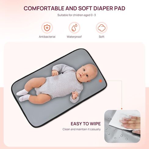 Teleena Diaper Bag Backpack Build Build مع جيوب معزولة تسافر صغيرة مع لوحة تغيير ، بيج in Kuwait