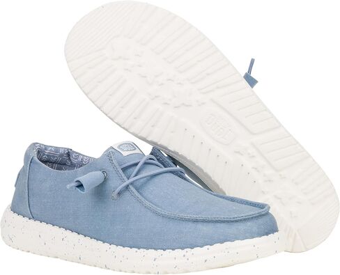 Hey Dude Wendy Chambray Tan Size 7, Women’s Shoes, Women’s Slip-on Loafers, Comfortable & Light-Weight in Saudi Arabia