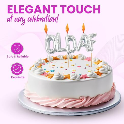 Old Birthday Candle | Old Birthday Decorations Funny | Funny Birthday Candles | Purple, Yellow, Blue Candles | 3 Inches in Kuwait