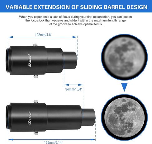 Alstar 2" Adjustable Extention Tube Camera Adapter - Adjustable Length Adapter Lets You Attach A T-Ring Equipped DSLR Or SLR Camera Directly to Your Telescope in Saudi Arabia