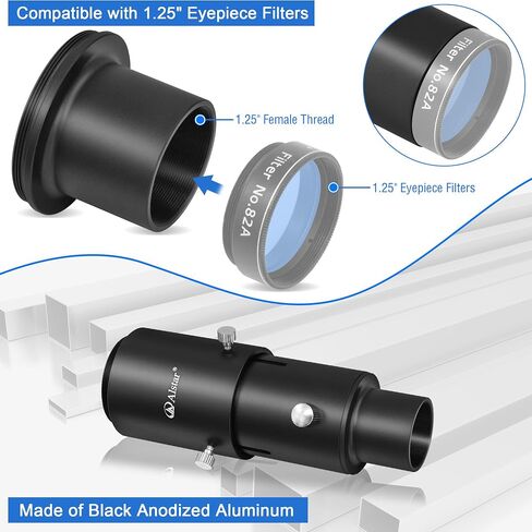 Alstar 2" Adjustable Extention Tube Camera Adapter - Adjustable Length Adapter Lets You Attach A T-Ring Equipped DSLR Or SLR Camera Directly to Your Telescope in Saudi Arabia