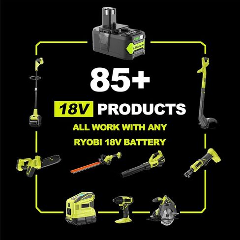 2-Pack 3.0Ah Replacement Batteries for Ryobi 18V Battery P1104, P2012, P1012, Compatible with Ryobi one+ 18V Cordless Power Tools and Charger PCG, P137, P135, P117. in Saudi Arabia