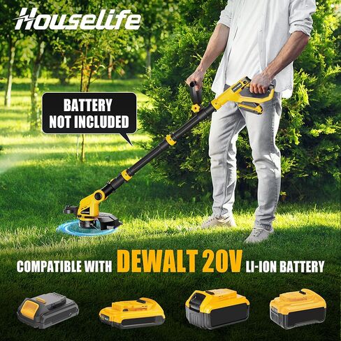 منفاخ أوراق الحياة اللاسلكية للحياة المنزلية متوافقة مع Dewalt 20V Max Battery Blower Lightweight Leaf ، ما يصل إلى 400 درجة مئوية منفاخ أوراق تعمل بالبطارية ، منفاخ أوراق كهربائية لرعاية العشب ، ساحة (بدون بطارية) in Kuwait