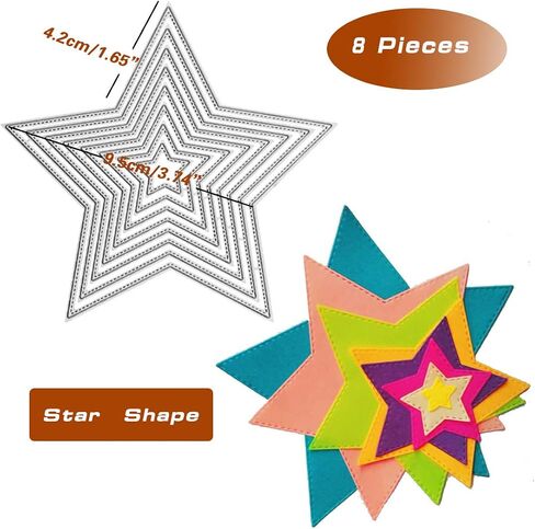 3 Sets Cutting Dies Stencil Metal Template Molds, Embossing Tools for Scrapbook Album Paper DIY Crafts Card Making - (Triangle, 3 Styles) in Kuwait