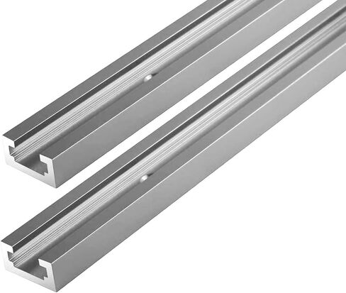2pcs t-track for woodworking 48 "أسود مزدوج محفوظ مسبقًا ، 48 بوصة من الألمنيوم العالمي t يتبع أسود داكن in Kuwait