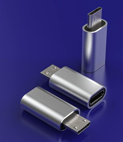 Lightning Female to Micro USB Male Adapter Converter(3Pack) Android Charge & Data Sync Compatible with iPhone 7 8 Plus Xs 11 12 13 Pro Charging for Compatible for Samsung Galaxy S7 S6 Nexus 5 LG in Saudi Arabia