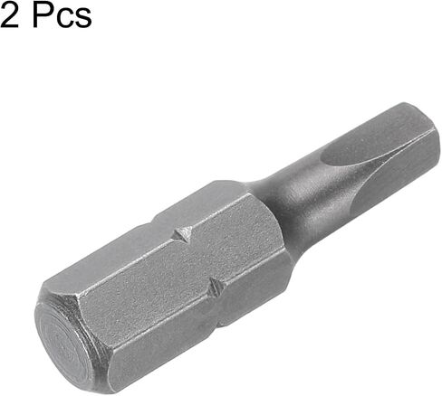 HARFINGTON 2pcs Square Screwdriver Bit R1 1/4" Hex Shank 25mm/1" Length Magnetic 4 Point Hex Bits S2 Steel Industrial Grade Electric Screw Driver Bit 3.5mm Rod in Saudi Arabia