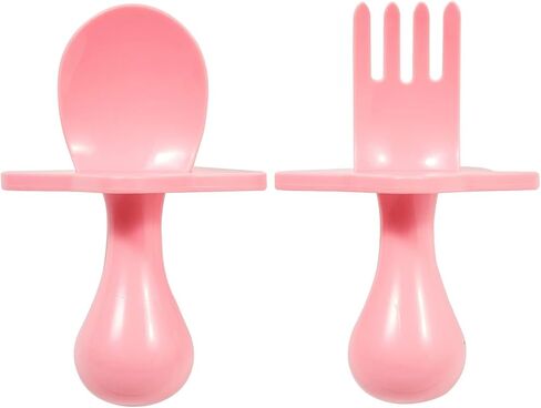 Nooli Baby Utensils Baby Feeding Baby Forks Baby Spoon Baby Feeding Supplies, BPA Phthalates-Free, Dishwasher and Sterilizer Safe, Gray in Saudi Arabia