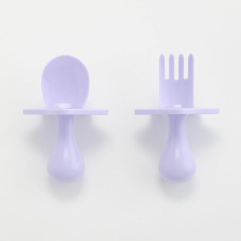 Nooli Baby Utensils Baby Feeding Baby Forks Baby Spoon Baby Feeding Supplies, BPA Phthalates-Free, Dishwasher and Sterilizer Safe, Gray in Saudi Arabia