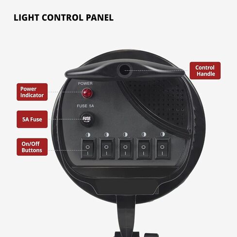 Limostudio [1000W Wright LED] 20 × 28 بوصة (W x H) مربع ناعم متوسطة مع 3000 Lumen / 144 LED Bulb Head مع التحكم في ضوء قبضة اليد ، 50 واط ، 5500 ك ، 95> CRI ، الحامل الثقيلة ، Agg3447 in Saudi Arabia