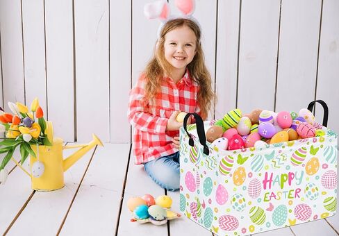 Rectangle Balls Pattern Kids Gift Storage Basket Shelf Storage Basket Organizer Box Clothes Laundry Hamper Toys Nursery Basket Baby Laundry Basket with Handles in Saudi Arabia