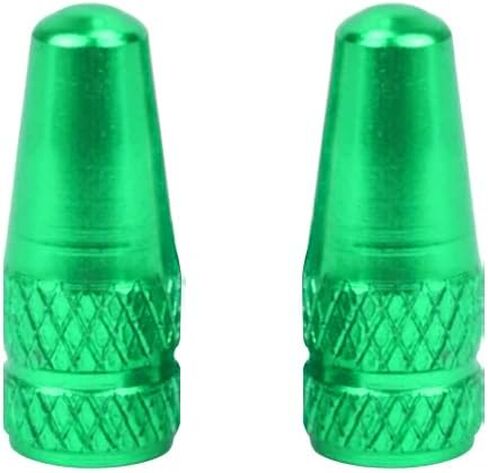 Silver Metal Presta Tire Valve Dust Caps (2 Pack) for Bicycles and Motorcycles | Not for Cars | Anodised Alloy | Screw-On in Saudi Arabia