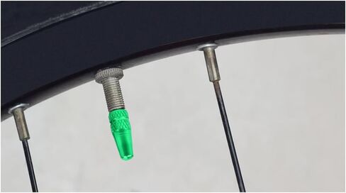 Silver Metal Presta Tire Valve Dust Caps (2 Pack) for Bicycles and Motorcycles | Not for Cars | Anodised Alloy | Screw-On in Saudi Arabia