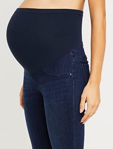 Motherhood Maternity Women's Indigo Super Stretch Secret Fit Over The Belly Skinny Jeans, Medium Blue Wash in Saudi Arabia