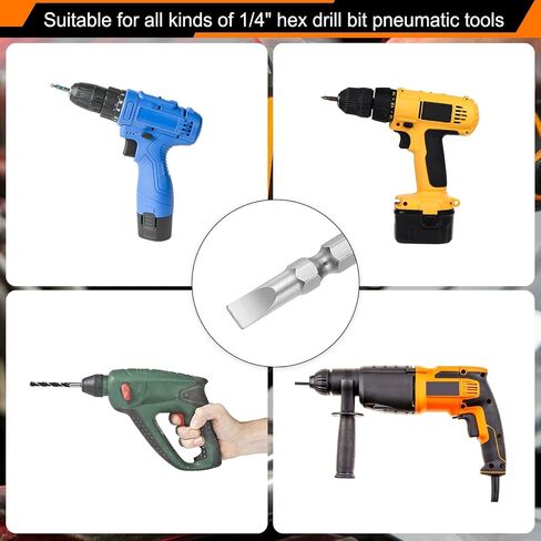 HARFINGTON SL5.0/PH1 Double Ended Screwdriver Bit 5.51" Long CR-V Steel Phillips and Slotted Flat Head Screw Driver Drill Bit with 1/4" Hex Bit Screwdriver Handle for Machine Repair in Saudi Arabia