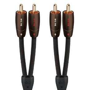 AudioQuest 2m Big Sur RCA Audio Cable 2 x RCA Black - Audio Cables (2 x RCA, 2 x RCA, Copper, 2 m, Black) (BIGSUR02R)