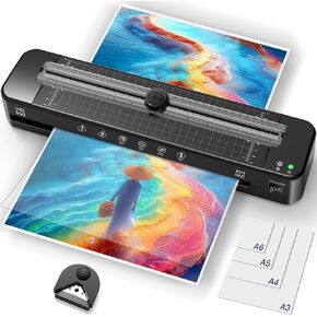 Thermal Laminating Pouches 50 Packs, 3 Mil Clear Thermal Laminating Sheets, Clear Laminated Finish Suitable Lamination Sheet Paper for Laminator (10pcs*A4, 20pcs*A5, 20pcs*A6)
