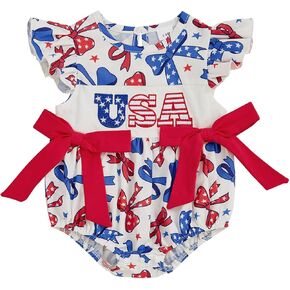 allshope Baby Girl St Patricks Day Outfits Plaid Print Clover Embroidery Romper Infant Newborn Clothes 3 6 12 18 Months