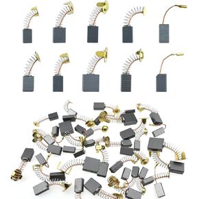 Electric Motor Carbon Brushes Set, 80Pcs 10 Different Models Carbon Brushes, Carbon Brushes Replacement for Carbon Brush Motor Maintenance