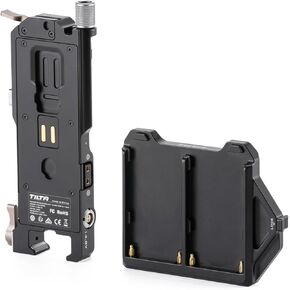 لوحة بطارية Tilta متوافقة مع DJI RS 4 Power Pass -Siregh Plate Kit - L Series | يتضمن 14.8V P-TAPS ، 2 PIN LEMO و USB-C PORT | قم بتوسيع الطاقة عبر جبل الذهب القابل للتبديل و V-Mount in Kuwait