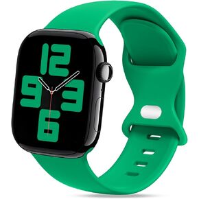 Silicone Band Compatible with Apple Watch Band 38mm 40mm 41mm 42mm 44mm 45mm 49mm S/M M/L iWatch Ultra 2/Ultra Series 9/8/7/6/5/4/3/2/1 SE Women Men (38/40/41mm S/M, Abyss Blue)