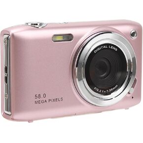 Digital Camera, FHD 1080P Digital Point and Shoot Camera for Kids Teens, 2.88 Inch Screen 58MP 16X Zoom Auto Digital Zoom Camera for Travel Party ()